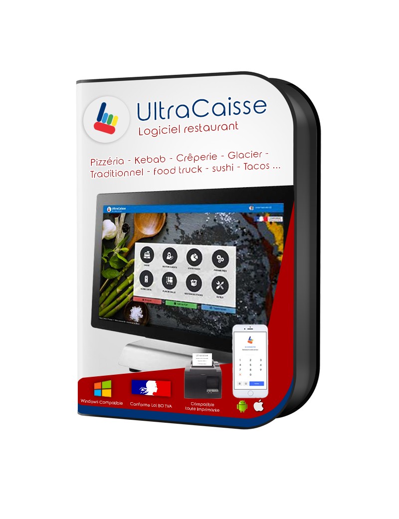 Logiciel Encaissement pour restaurant UltraCaisse caisse enregistreuse tactile informatique